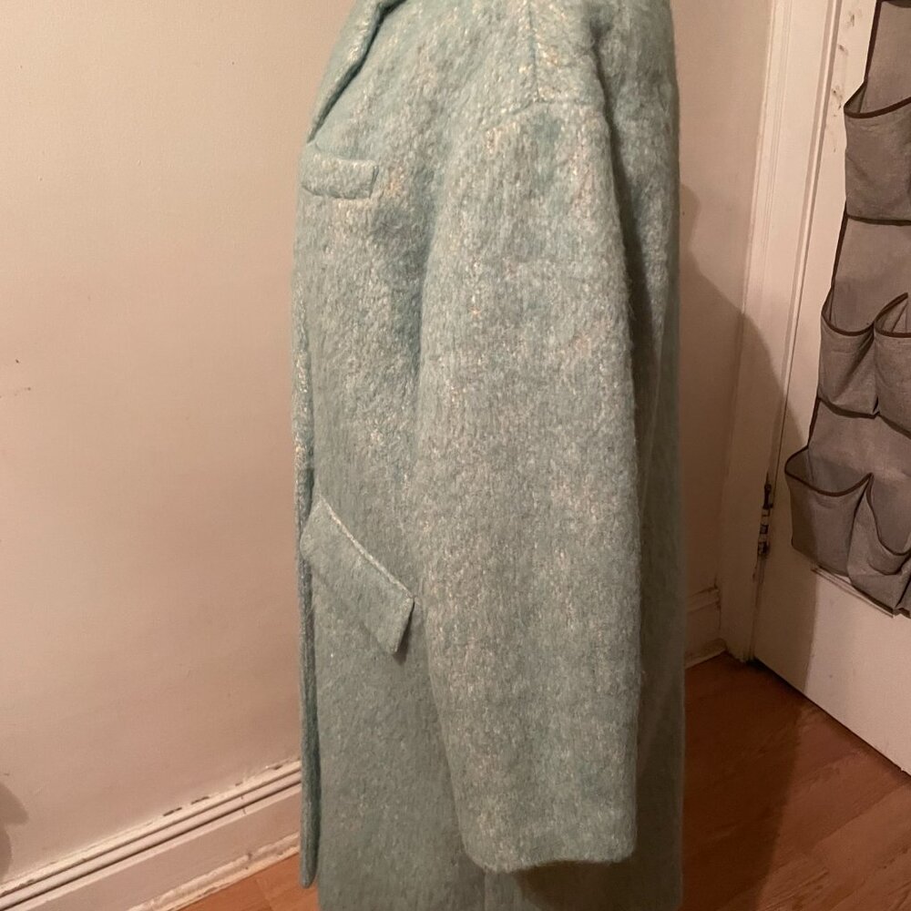 J Crew Green Overcoat Large - Picture 5 of 10